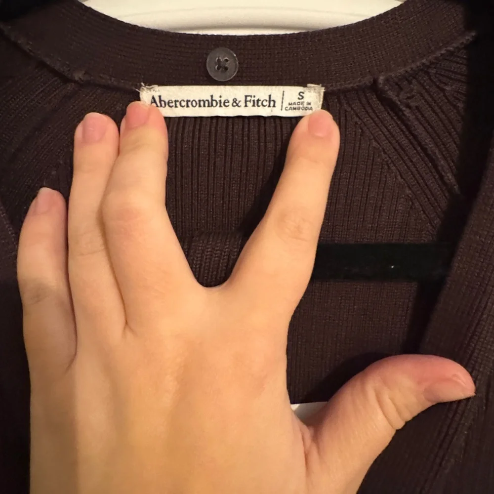 Abercrombie & Fitch x Kathleen Post Dark Brown Knit Sweater